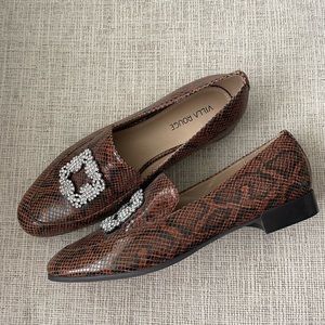 Villa Rouge snakeskin loafers